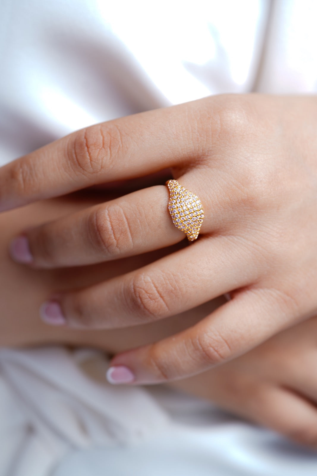 Soft Pink Signet Ring