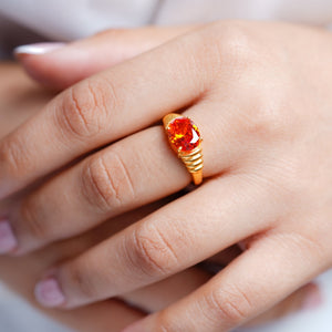 Citrine Sunset Ring