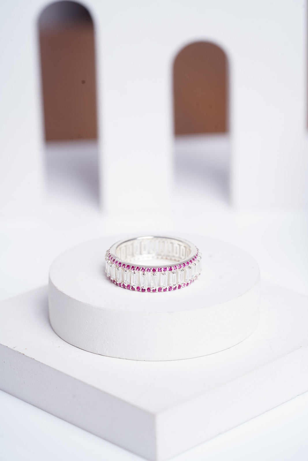 White Radiance Eternity Ring