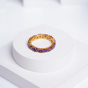 Lavender Love Eternity Ring