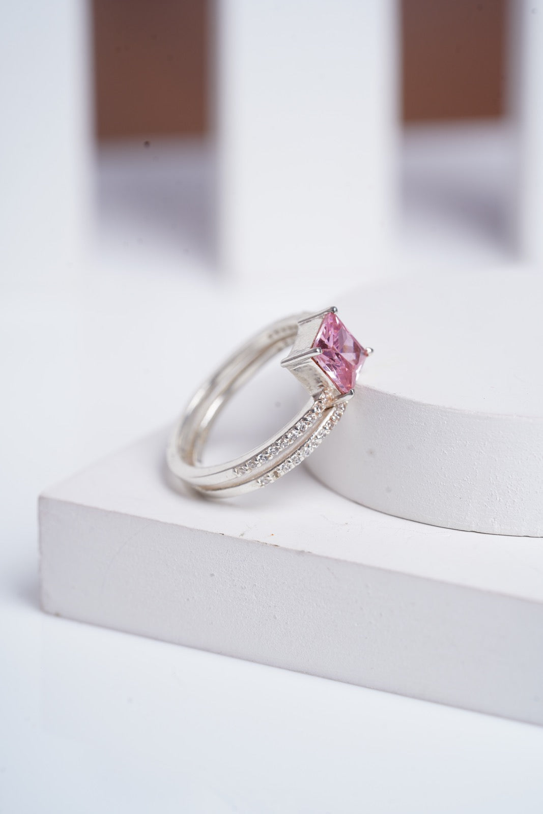 Blush Spiral Ring