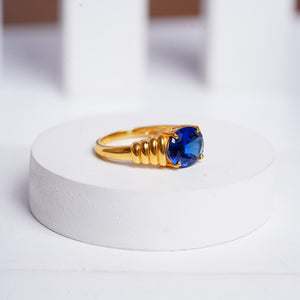 Blue Bold Ring