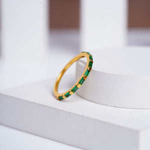 Emerald Baguette Bliss Ring