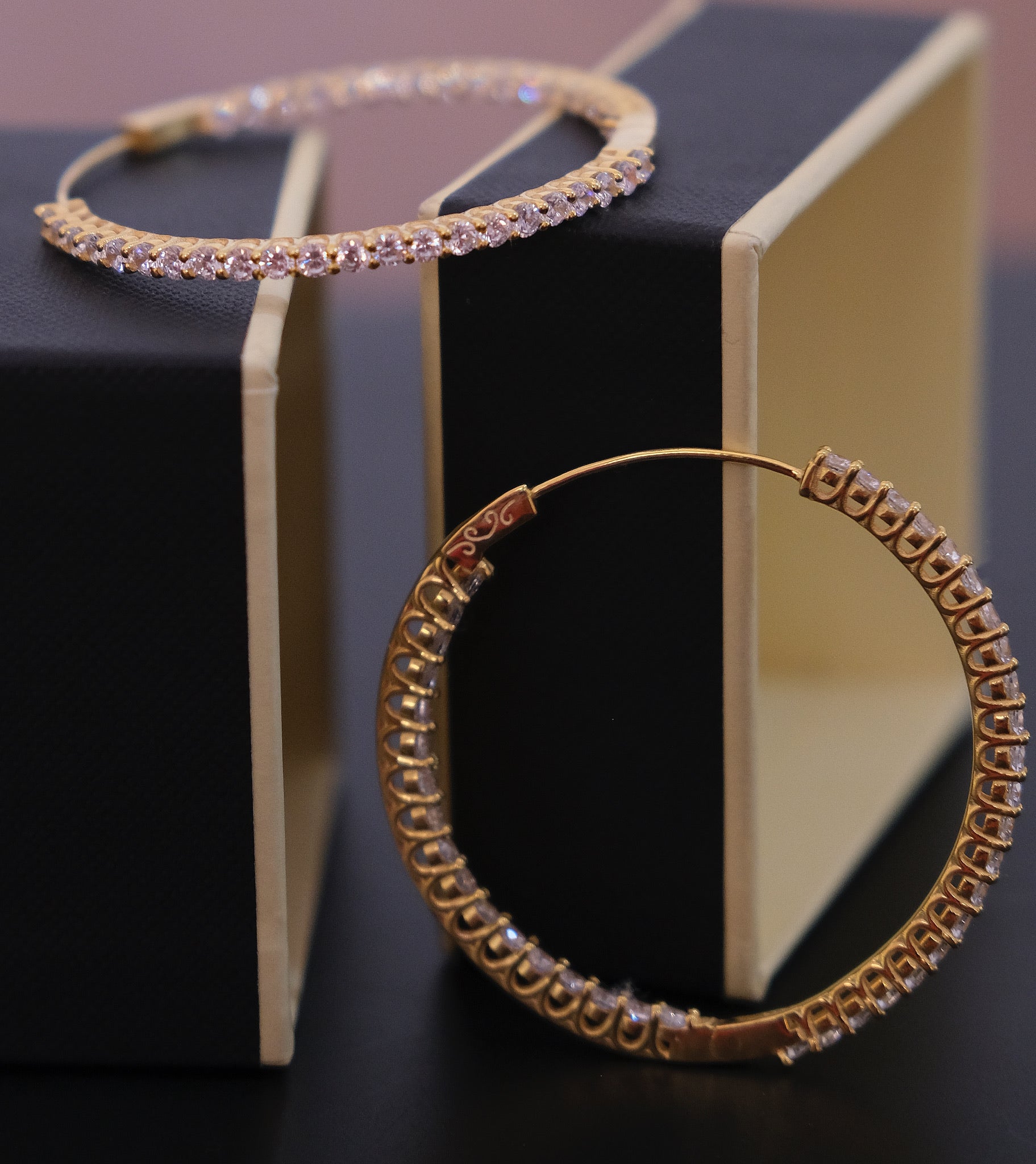 Inside Out Hoop Earring