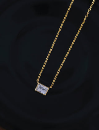 Rectangular Diamond Necklace