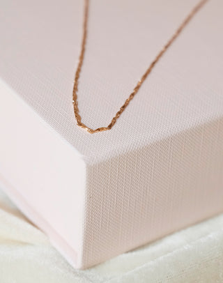 18K Twisted Textured Chain
