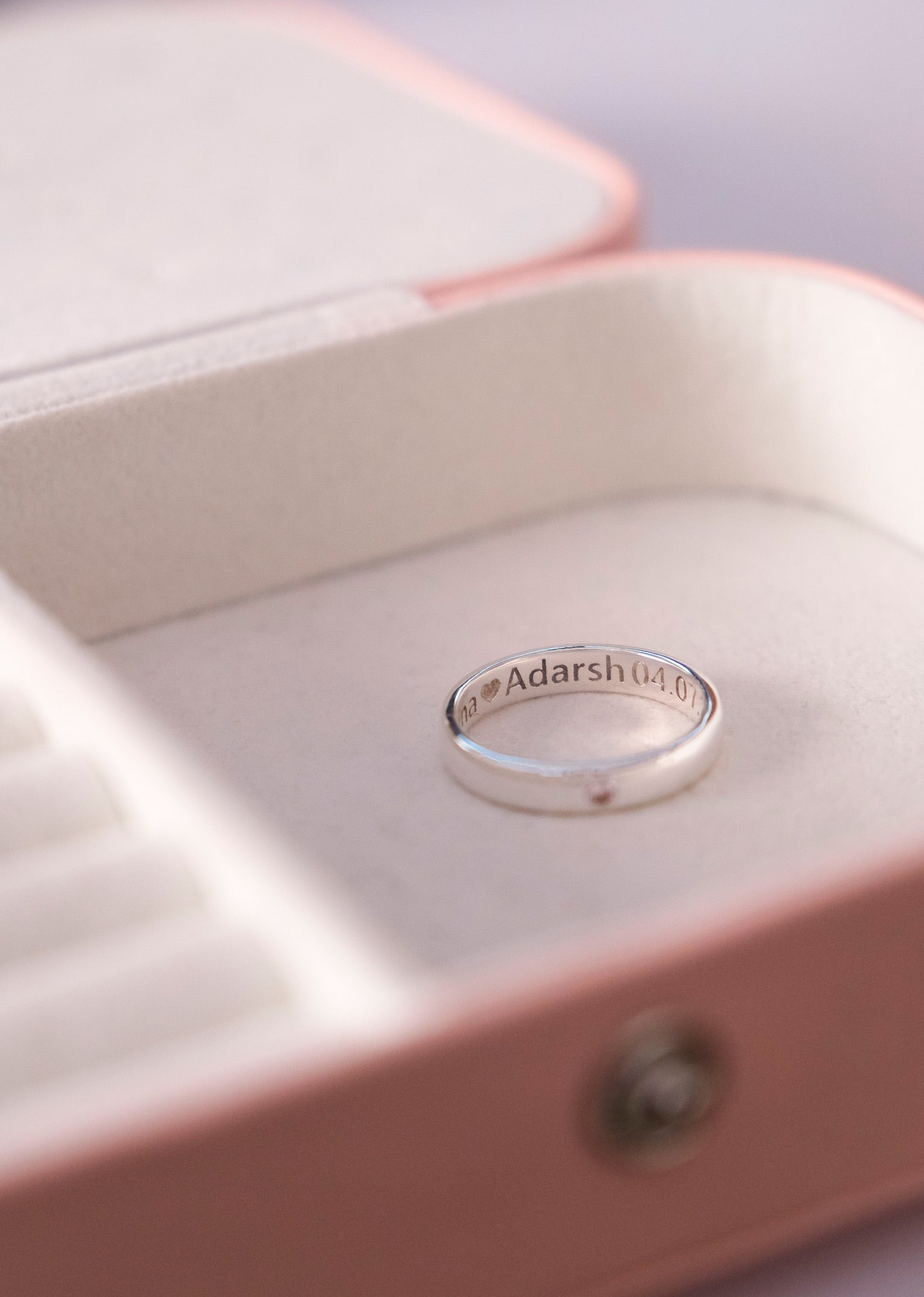 Engrave Diamond Ring