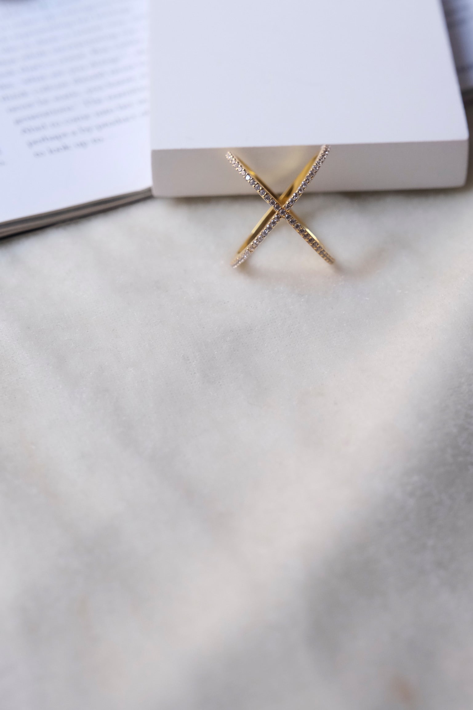 Criss Cross Diamond Ring