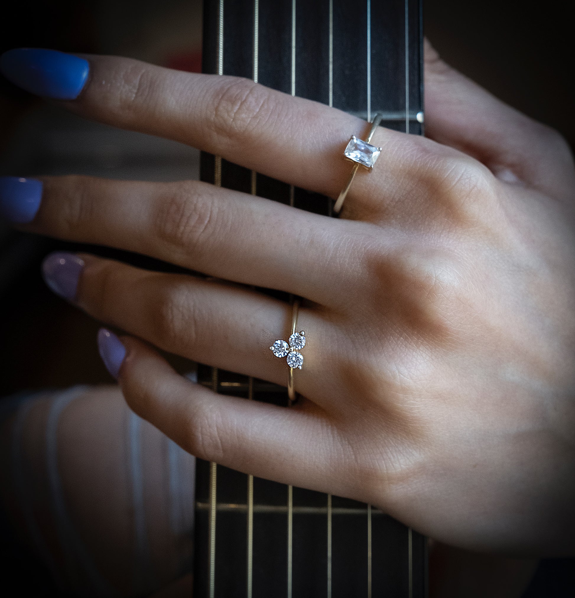 Emerald Cut Diamond Ring