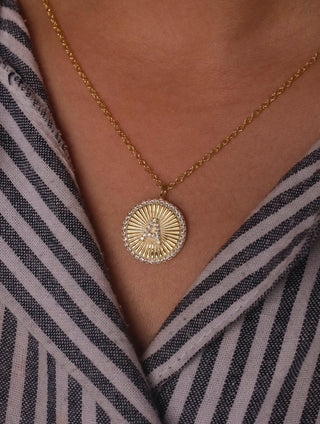 Initial Ray Necklace