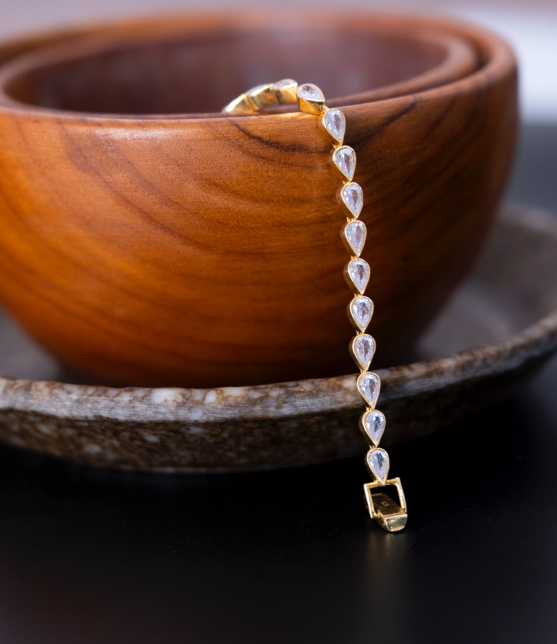 Tarini Manchanda in Pear Tennis Bracelet