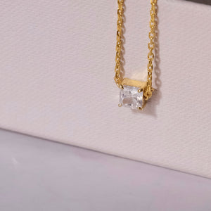 Square Diamond Necklace