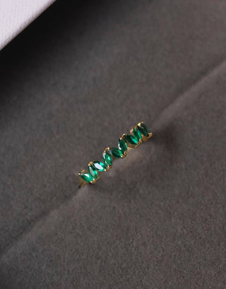 Emerald Marquise Band