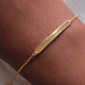 Engrave Bar Bracelet