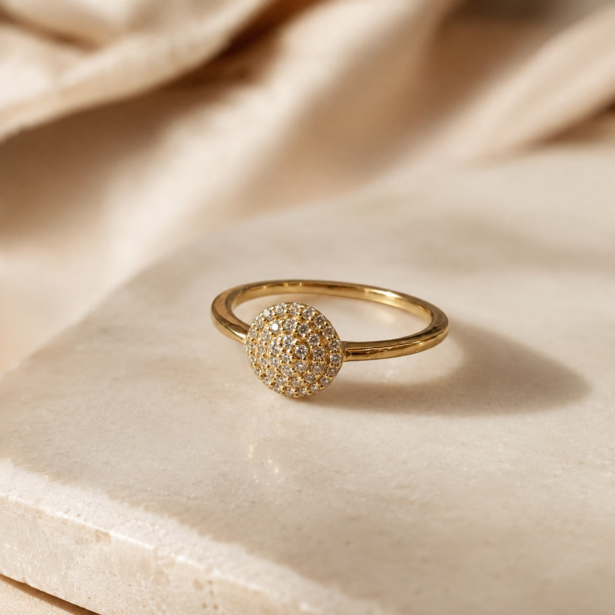 Diamond Circle Ring