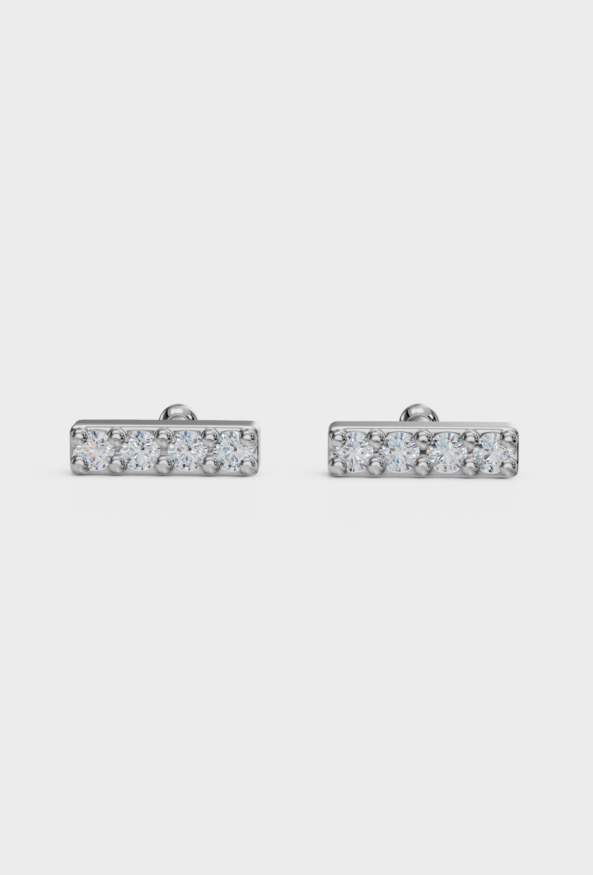 Diamond Bar Studs