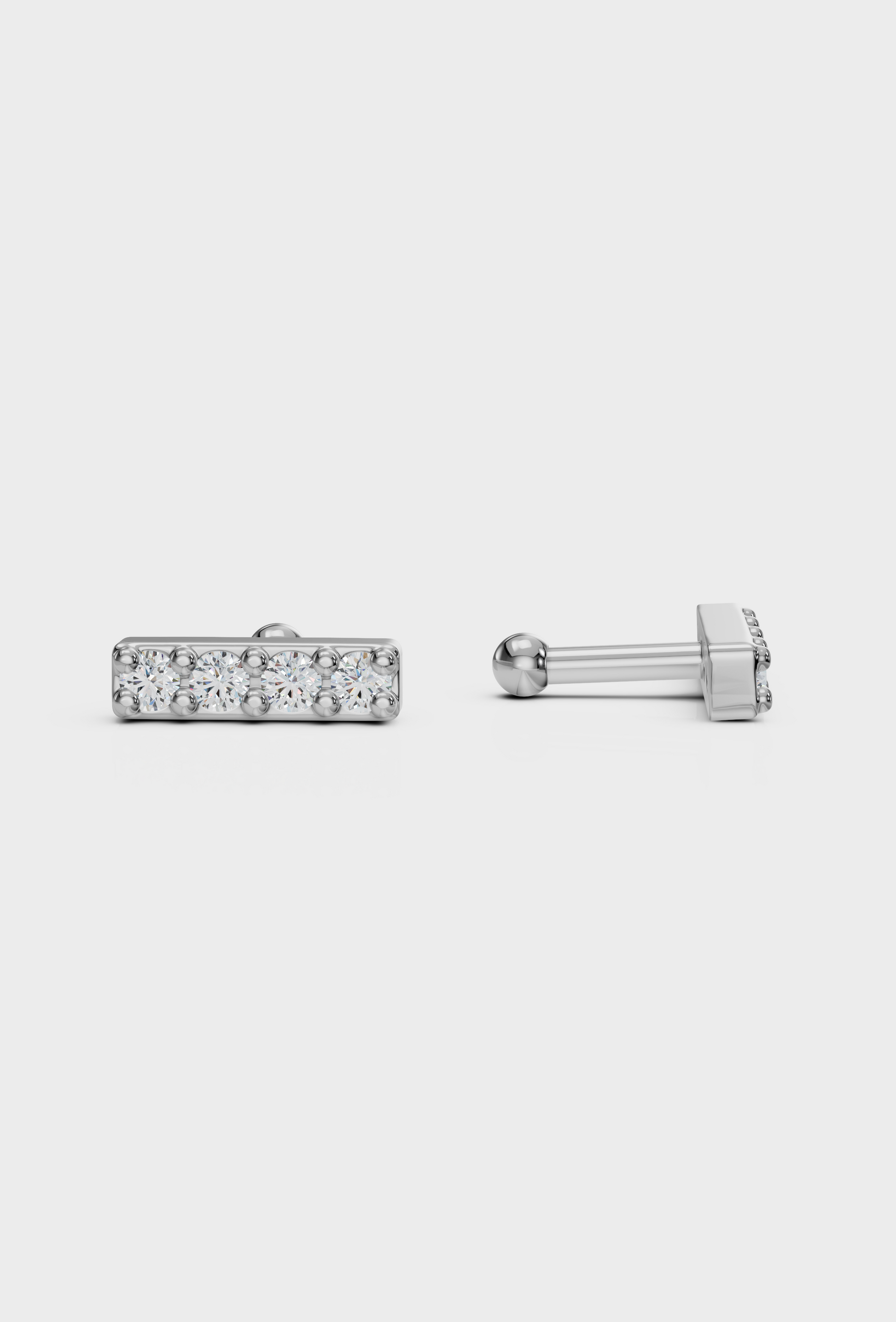 Diamond Bar Studs