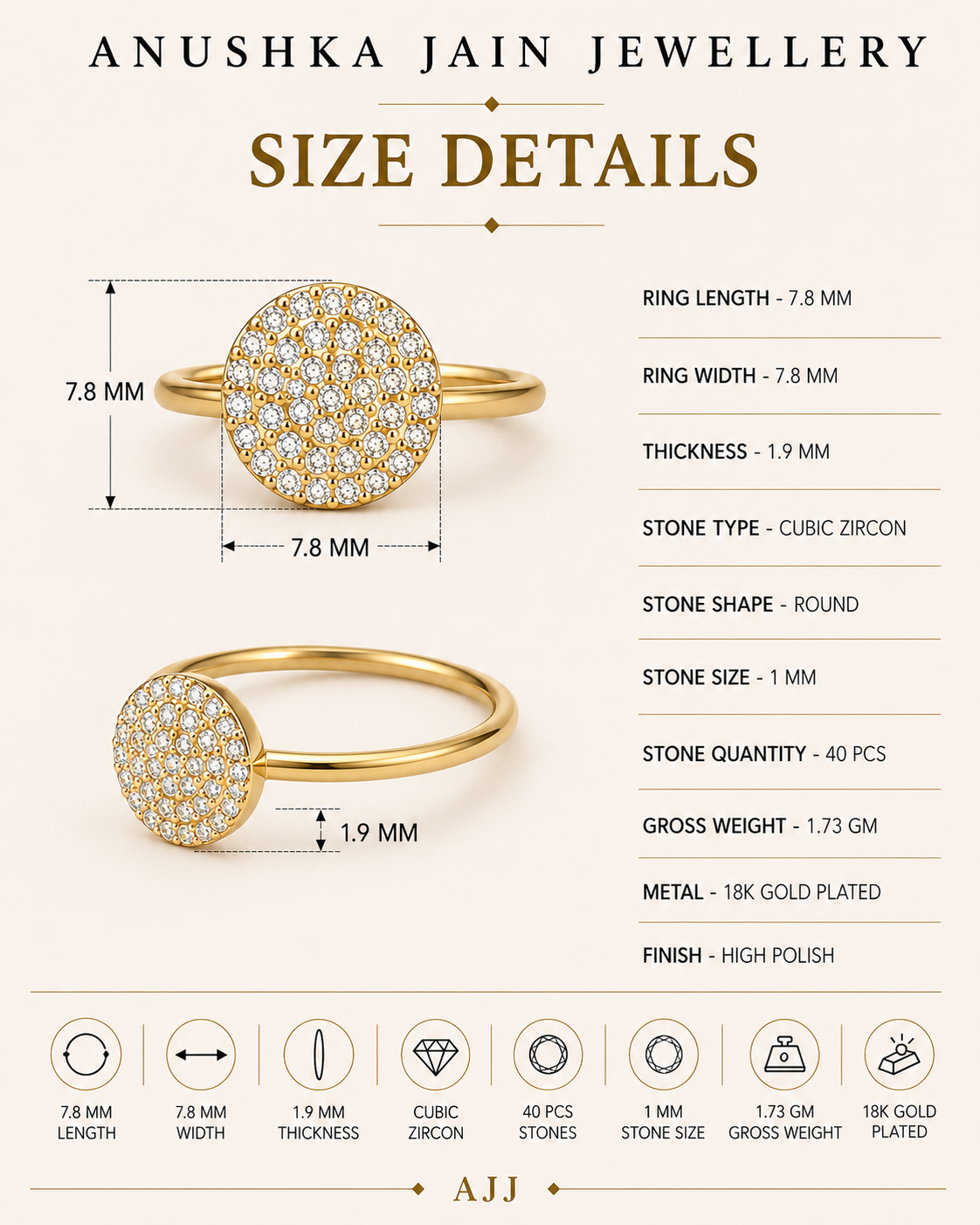 Diamond Circle Ring