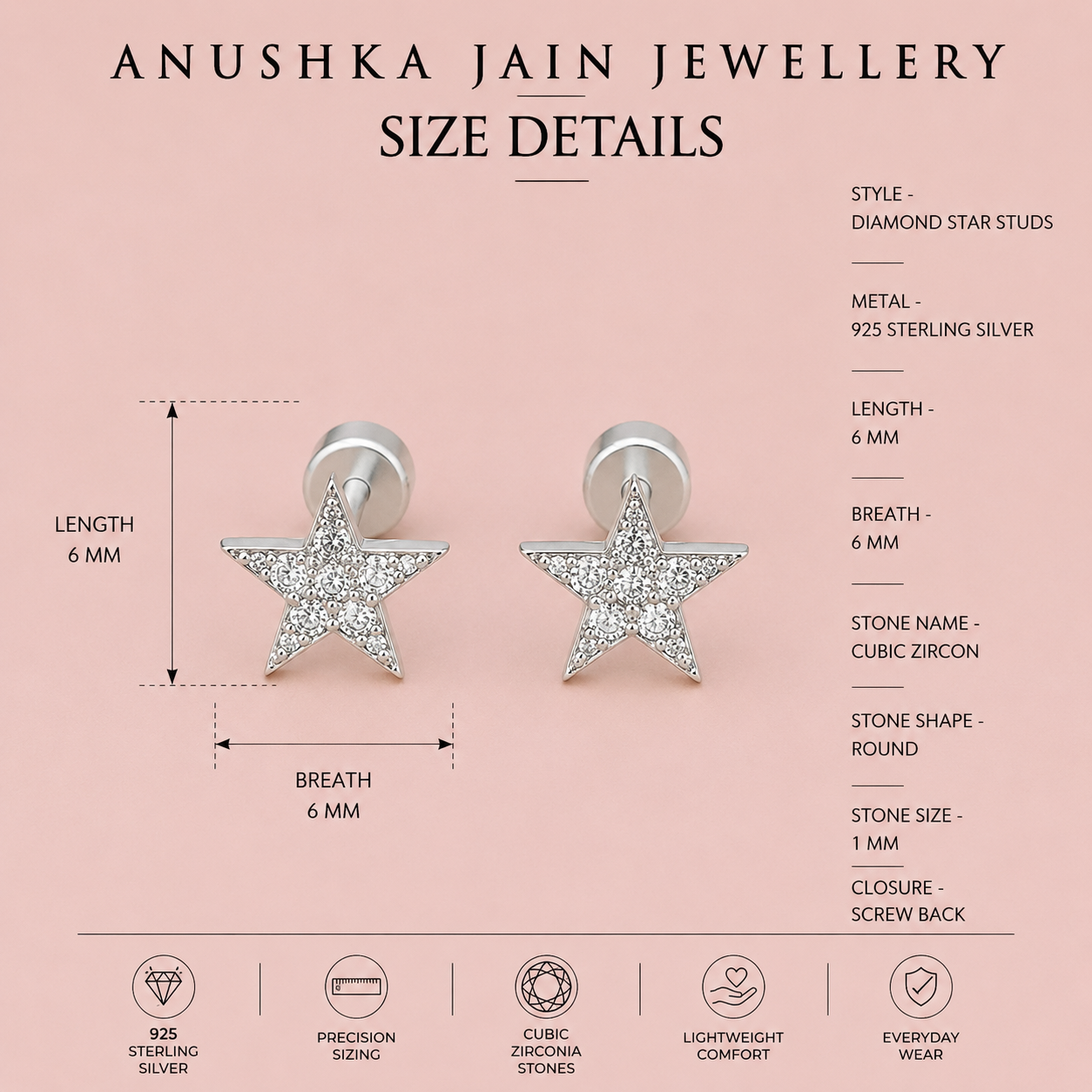 Diamond Star Studs