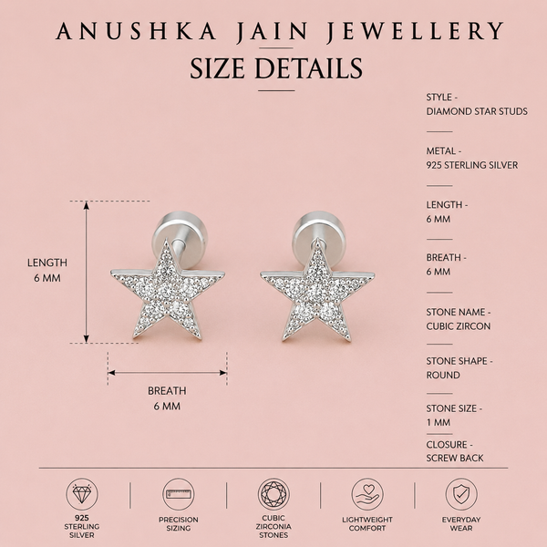 Diamond Star Studs