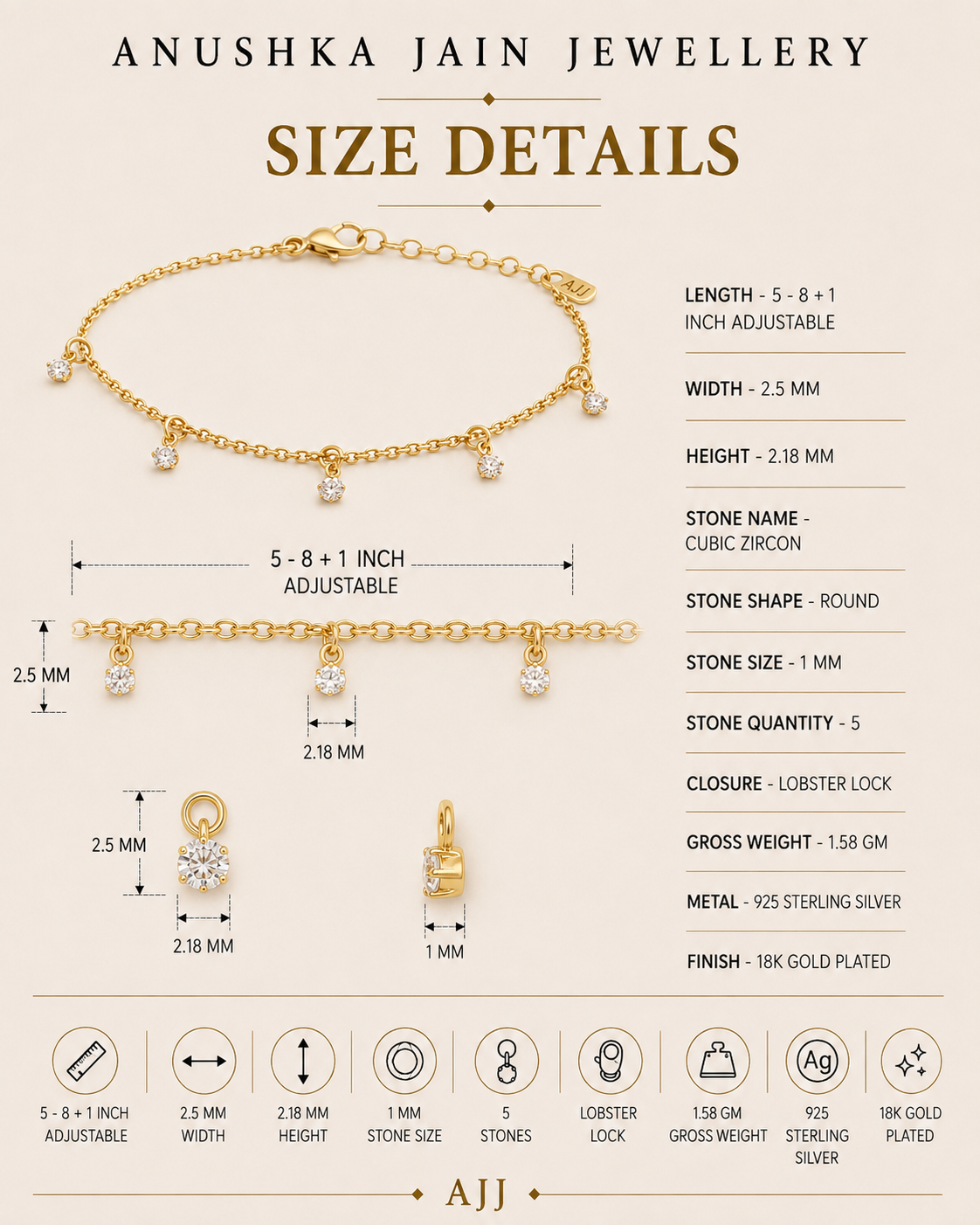 Drop Diamond Bracelet