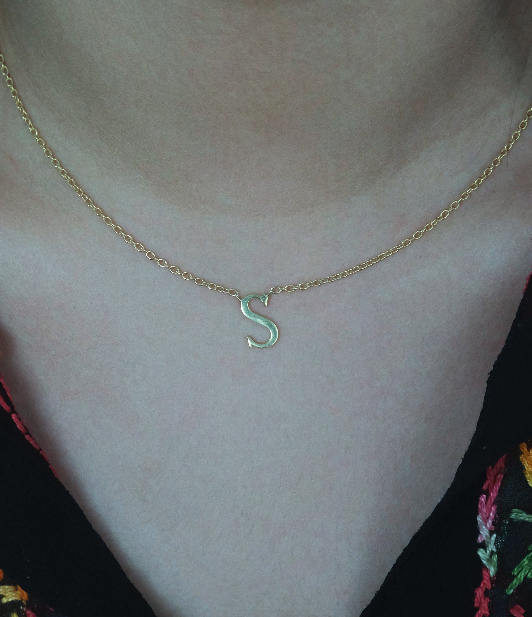 Uppercase Initial Necklace