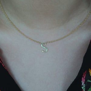 Uppercase Initial Necklace