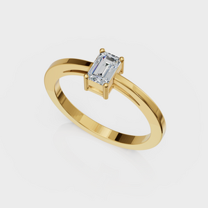 Emerald Cut Diamond Ring