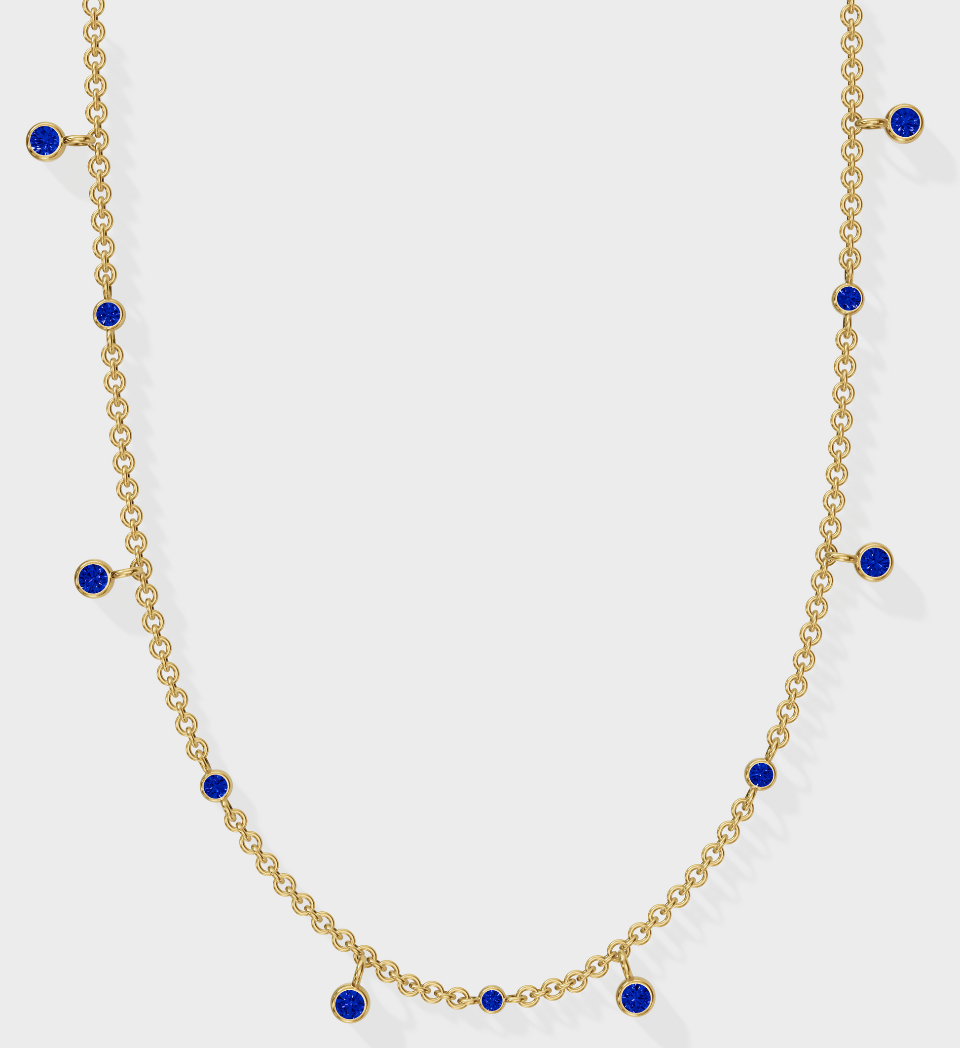 Sapphire Drop Necklace