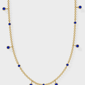 Sapphire Drop Necklace