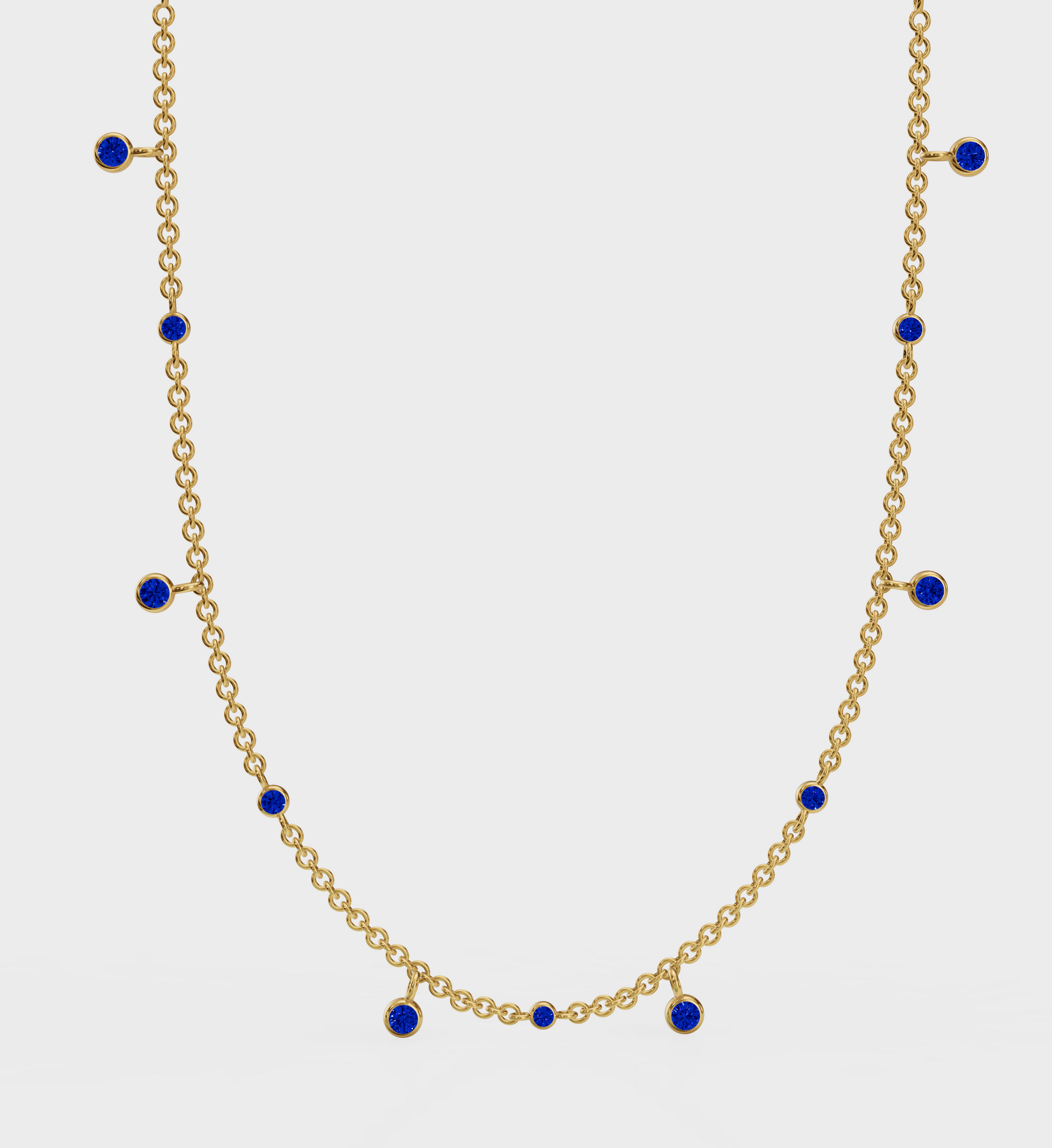 Sapphire Drop Necklace