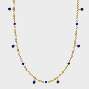 Sapphire Drop Necklace