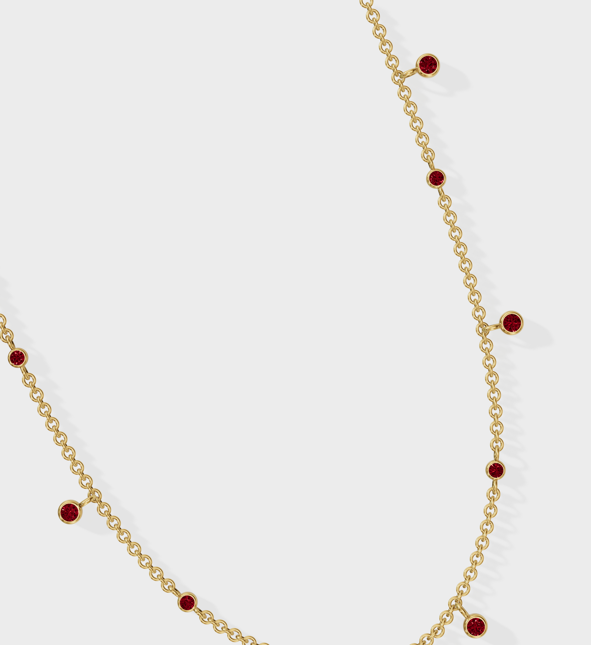 Ruby Drop Necklace