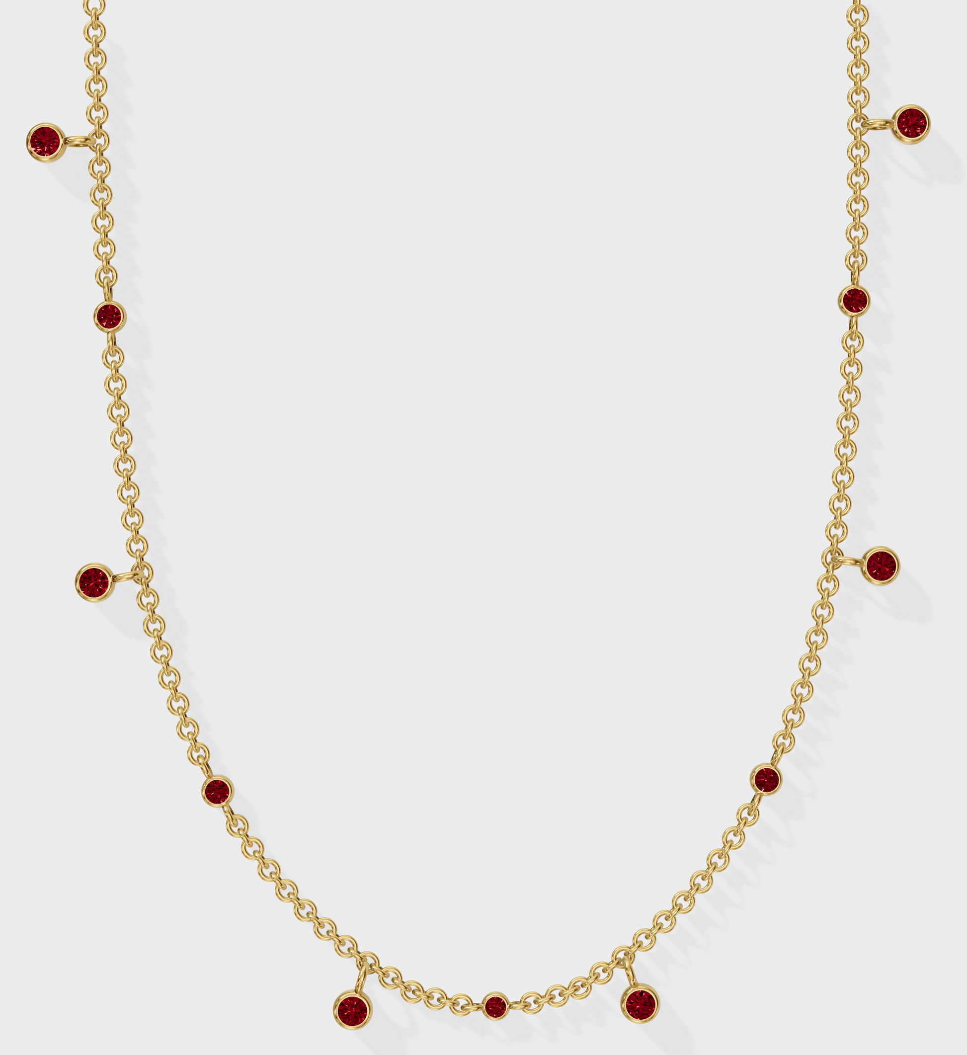 Ruby Drop Necklace