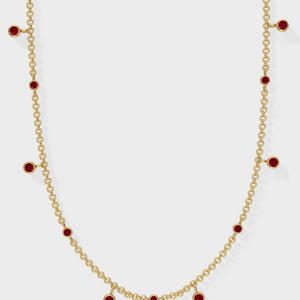 Ruby Drop Necklace