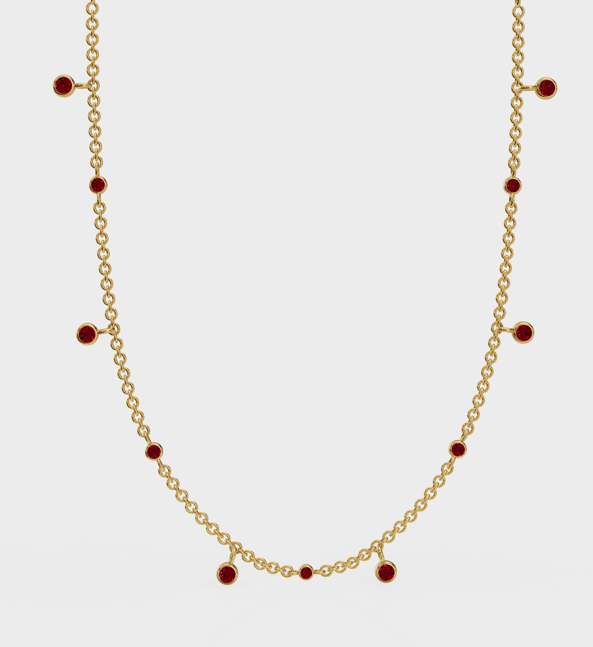 Ruby Drop Necklace