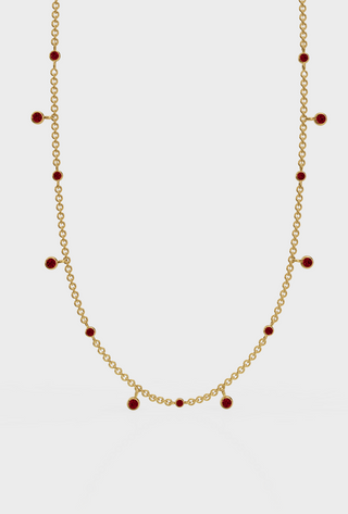 Ruby Drop Necklace