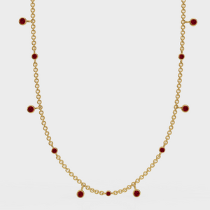 Ruby Drop Necklace