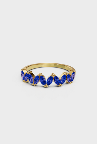 Sapphire Marquise Band