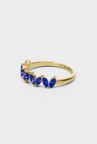 Sapphire Marquise Band