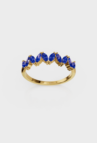 Sapphire Marquise Band