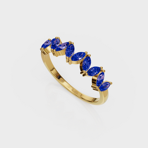 Sapphire Marquise Band