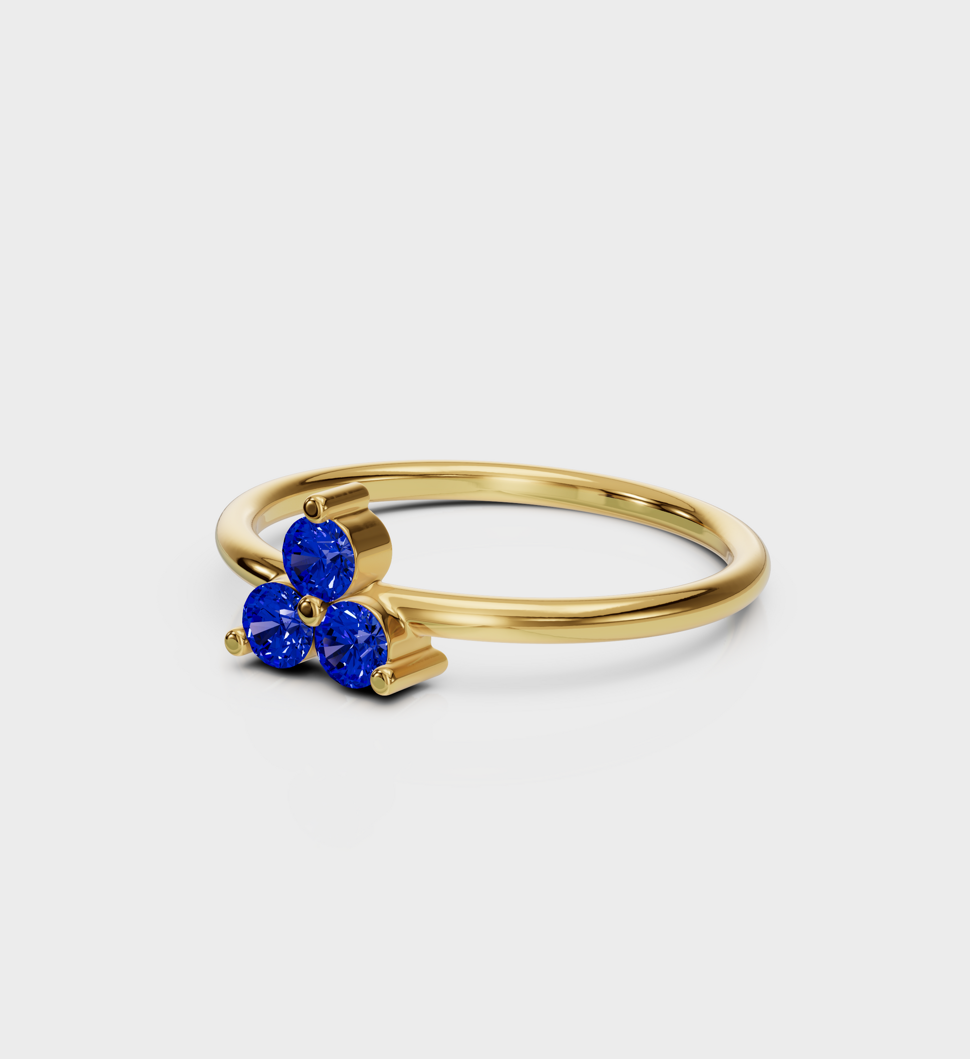 Sapphire Trio Ring