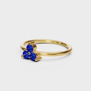 Sapphire Trio Ring