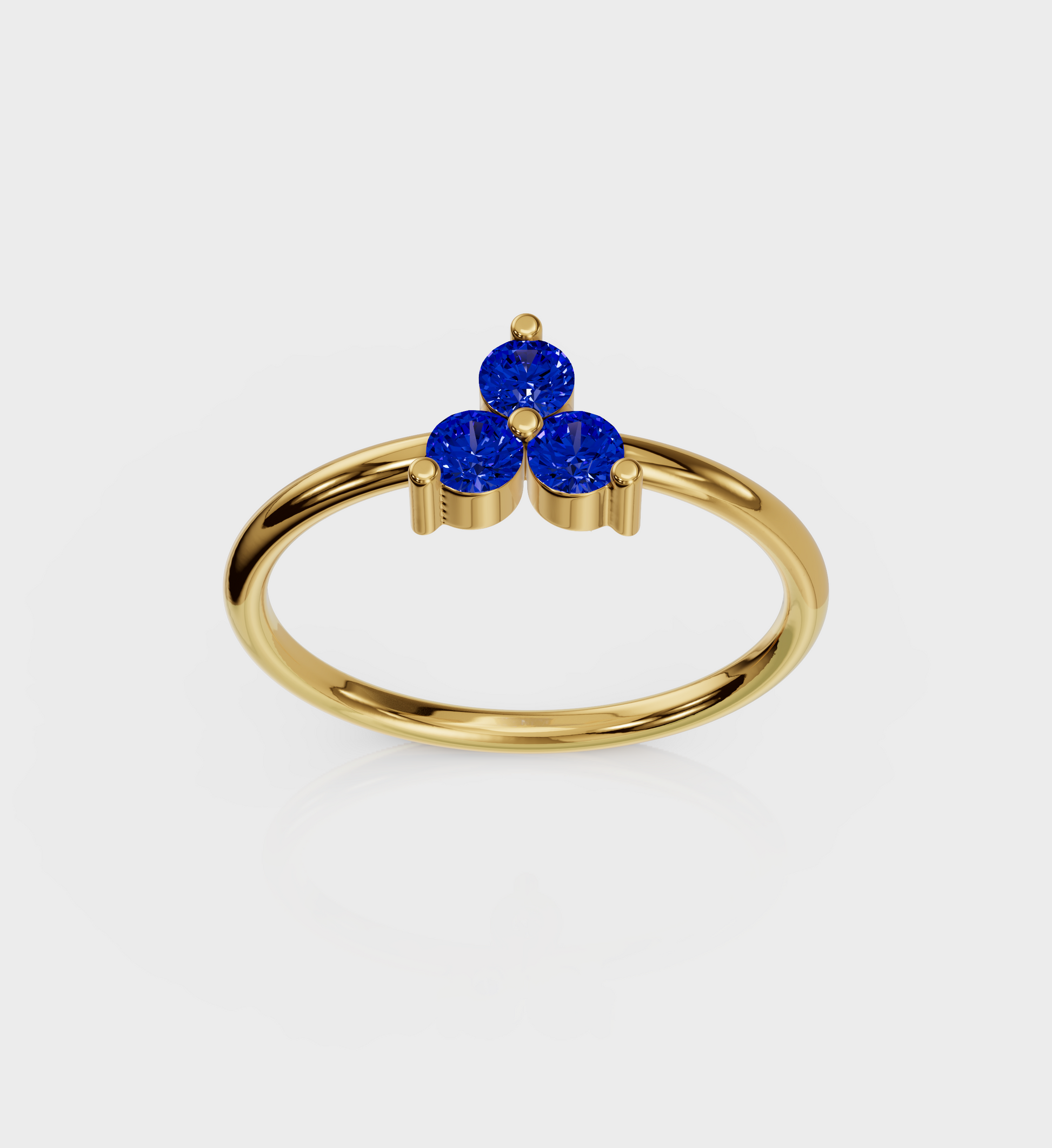 Sapphire Trio Ring