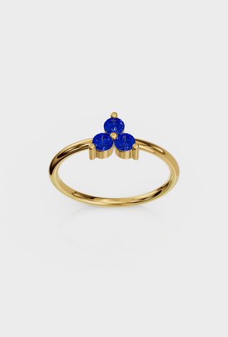 Sapphire Trio Ring