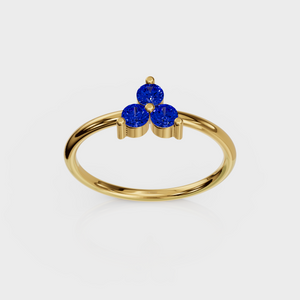 Sapphire Trio Ring