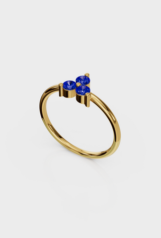 Sapphire Trio Ring