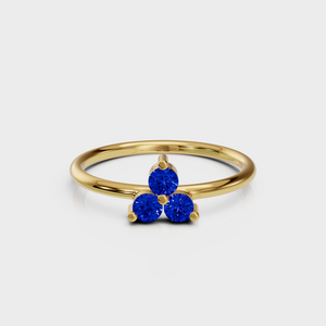 Sapphire Trio Ring