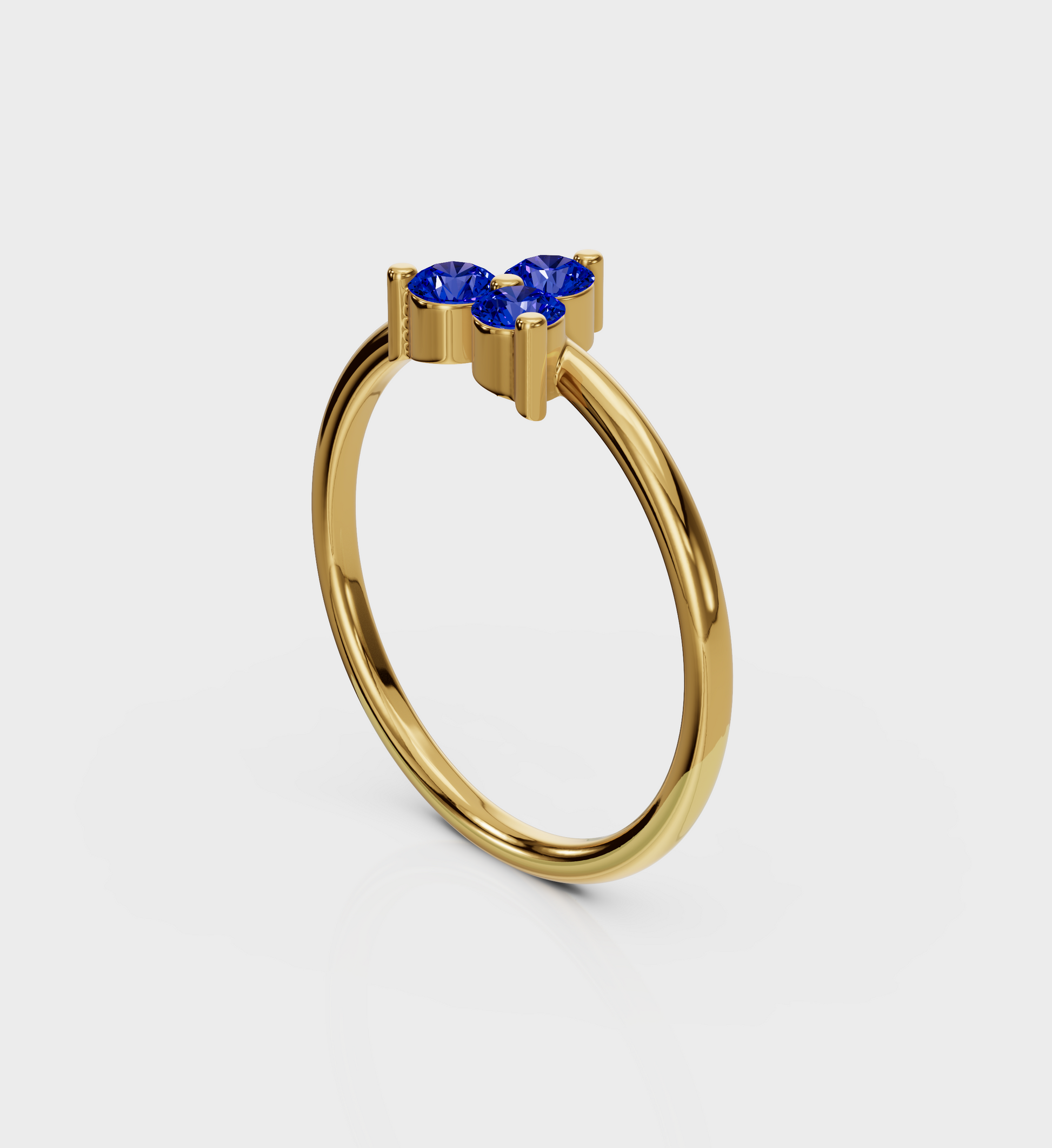 Sapphire Trio Ring